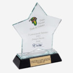 Trofeo vidrio TALENTOS PERUANOS